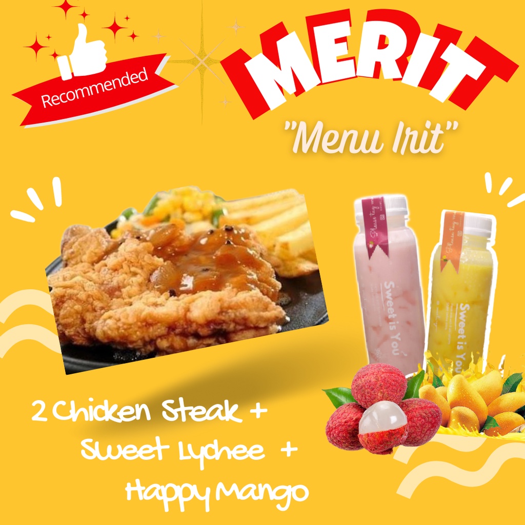 

Bundling Best Seller ( Chicken Steak, Happy Mango, Sweet Lychee )