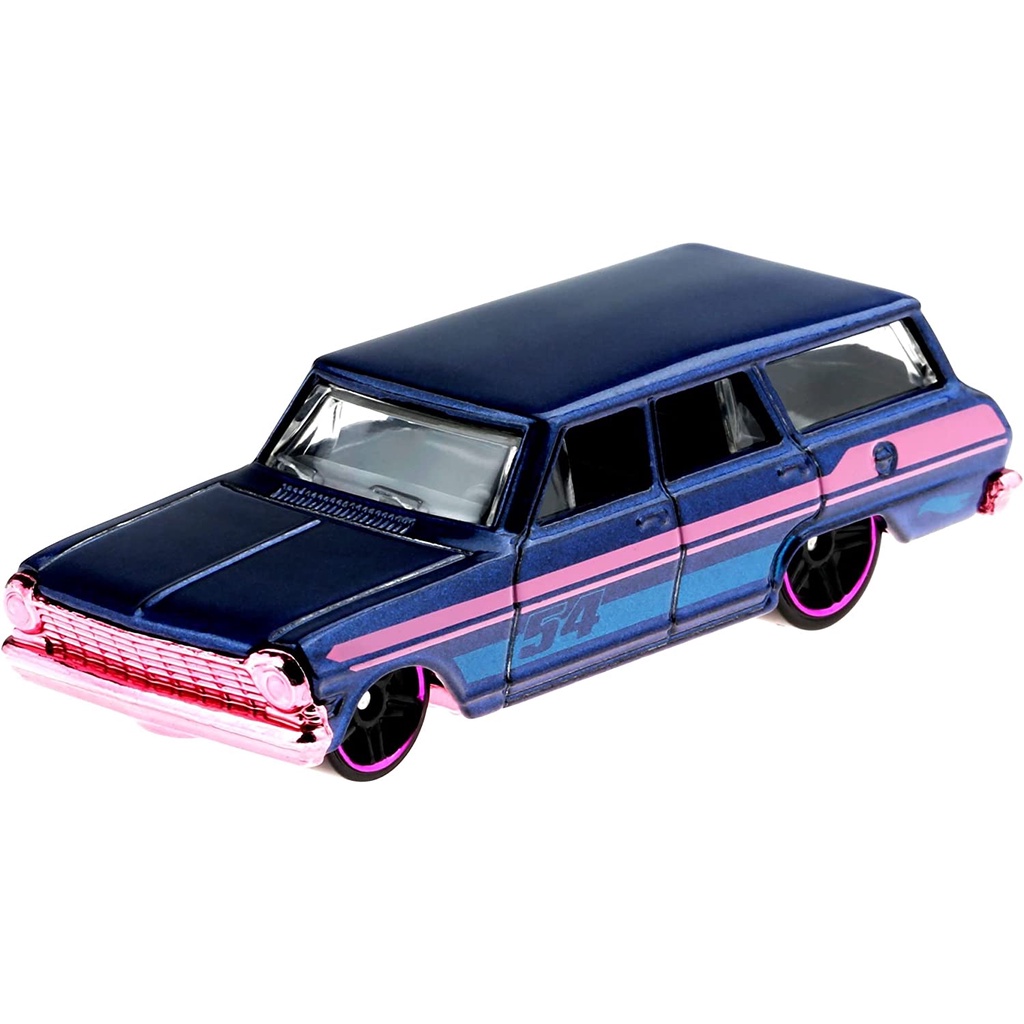 Hot Wheels PEARL AND CHROME 64 Chevy Nova Wagon No. 54