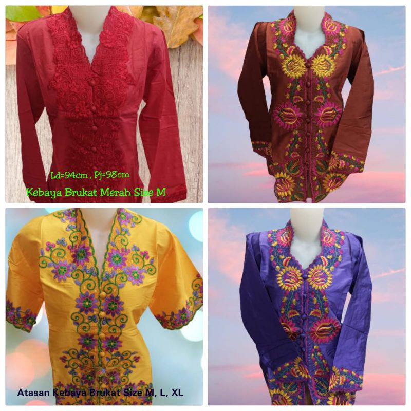 PROMO MURAH Kebaya Encim Senada Katun Bordir