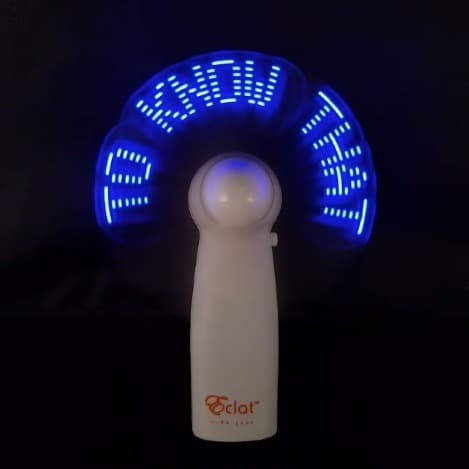 Led Mini Fan Biru Isi Pesan I Want You To Know That I Love You Eclat