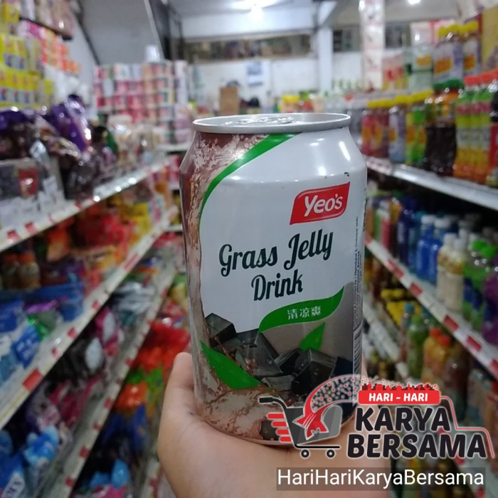 

;&;&;&;&] MINUMAN KALENG YEO'S YEOS GRASS JELLY DRINK 300ML