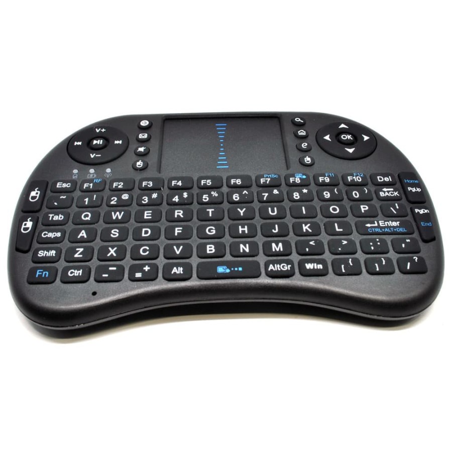 Keyboard Air Mouse i8 Mini Keypad Wireless Touchpad LED Backlight TAFFWARE Bisa Berganti Warna