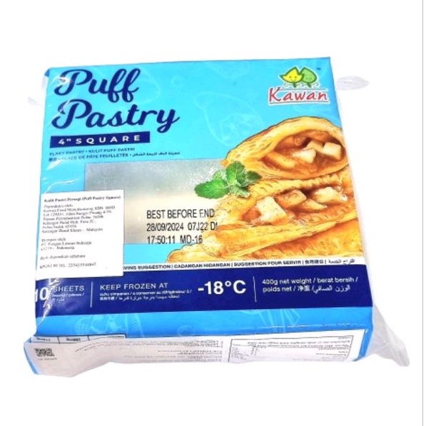 

kawan puff pastry 40 gr x 10 pcs