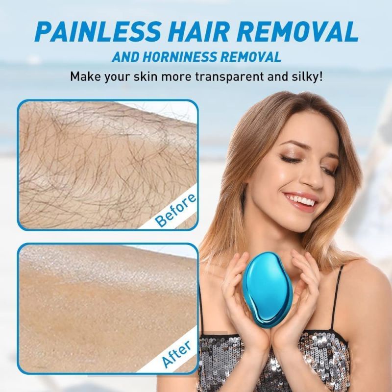 Epilator Penghilang Bulu Tubuh Nanoglass Aman Portable Hair Removal Painless Epilator