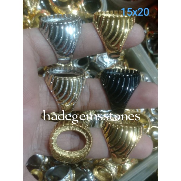 ring emban titanium super kualitas dim 15x20