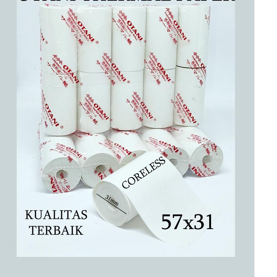 

RTG-78 OTANI Kertas Thermal/ Struk/ Kasir/ Bluetooth/ Paper Roll EDC 57x31mm 57x30 [234]
