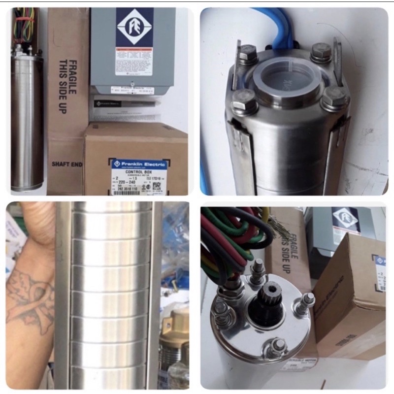 submersible franklin 2 hp 220 volt 4 sp 5-17 72 meter