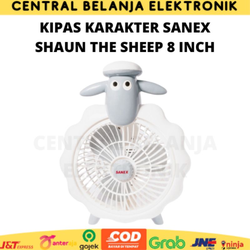 Kipas Angin Karakter Sanex 8 inch / Kipas Karakter Sanex