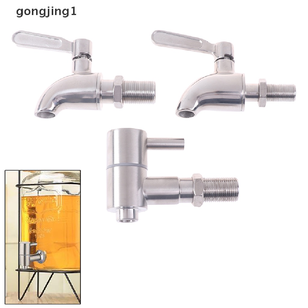 Ggg Tong Anggur Keran Air Gentong Keran Air 304kran Stainless Steel Dispenser Minuman Bir ID