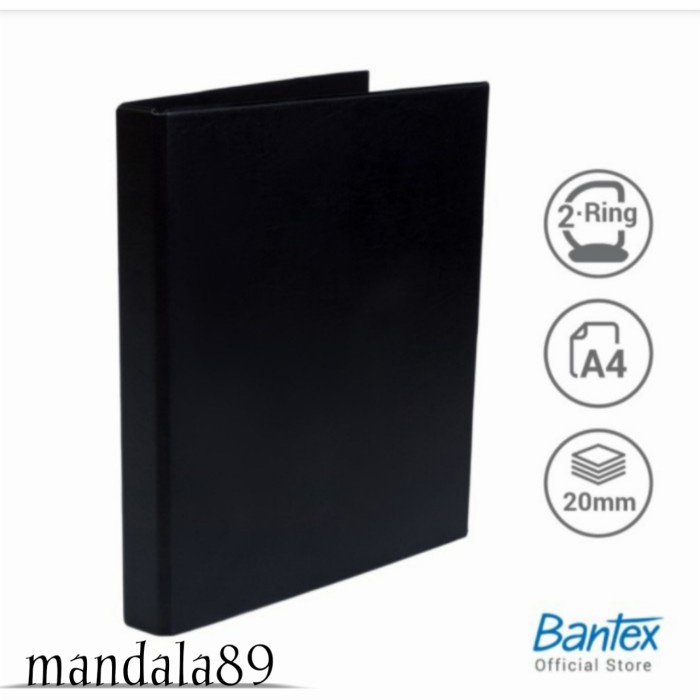 

RING BINDER A4-2 RING D-20 MM MERK BANTEX 8212