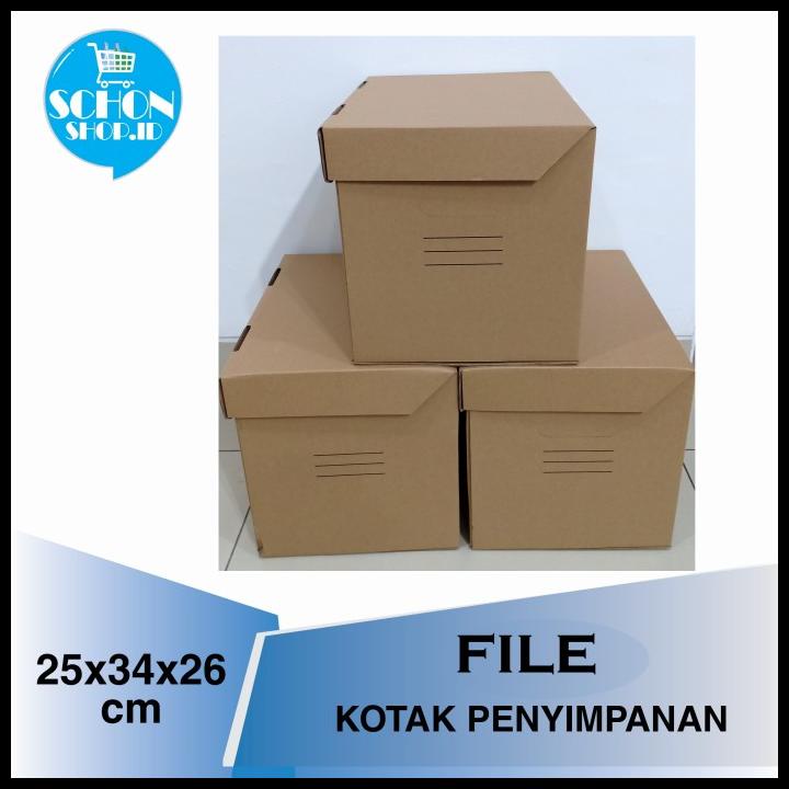 

Arsip File Box Kotak Dokumen Kardus Kotak Arsip Bahan Tebal 25X34X26Cm