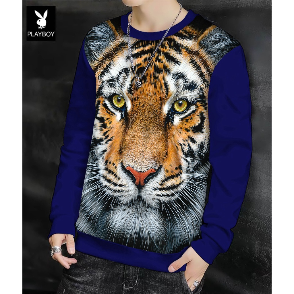 Sweter Pria / Sweter Murah / Sweater Macan Hidung Oren / T-Shirt Pria Jumbo