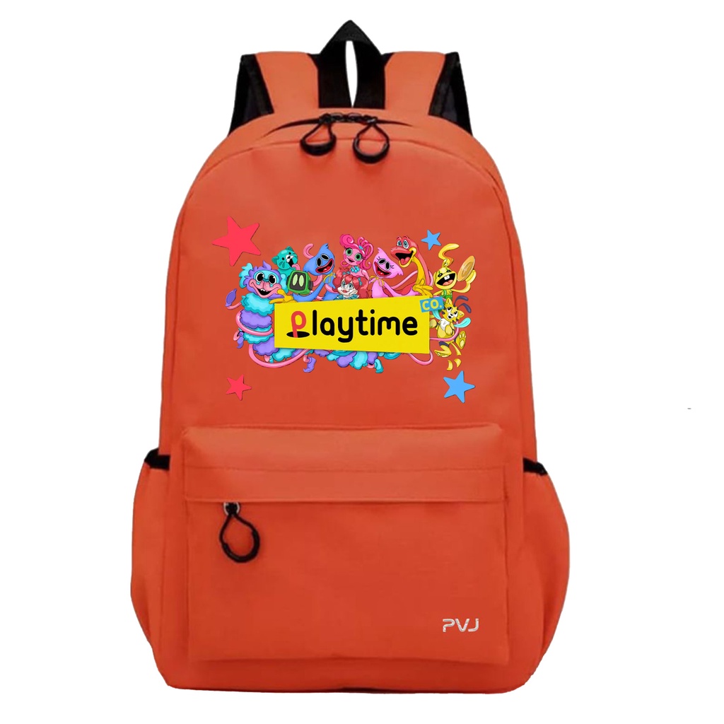 PVJ - Tas Anak Unisex Motif Poppy Playtime Game Ransel Backpak