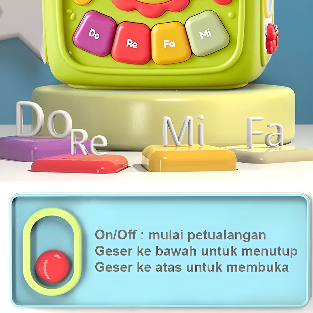 Block Wisdom Cube 6in1 | Mainan Edukasi Anak 1/2/3/4/5 Tahun Laki Laki Perempuan | Mainan Seru Untuk Keluarga