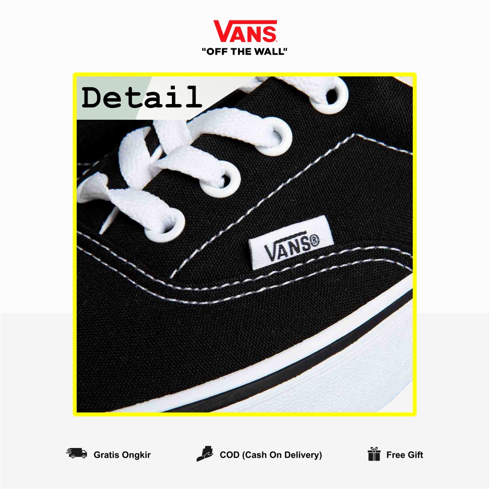 Era Classic Black White Cuople Pria Wanita BNIB Original 100% Guarated Cowok Cewek Vanz Era Ori