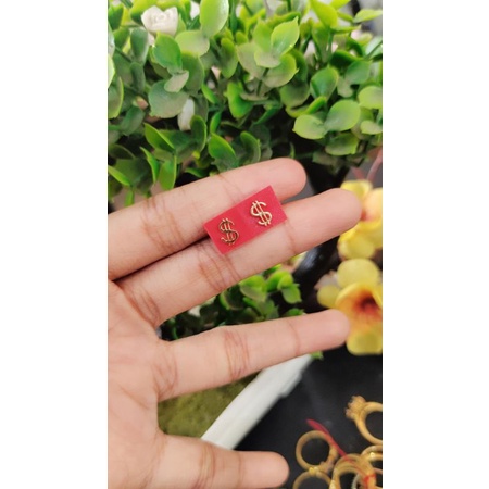 Giwang Dollar Emas 8k