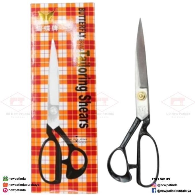 

[BISA COD] gunting kain tailor shears merk butterfly 10 inch