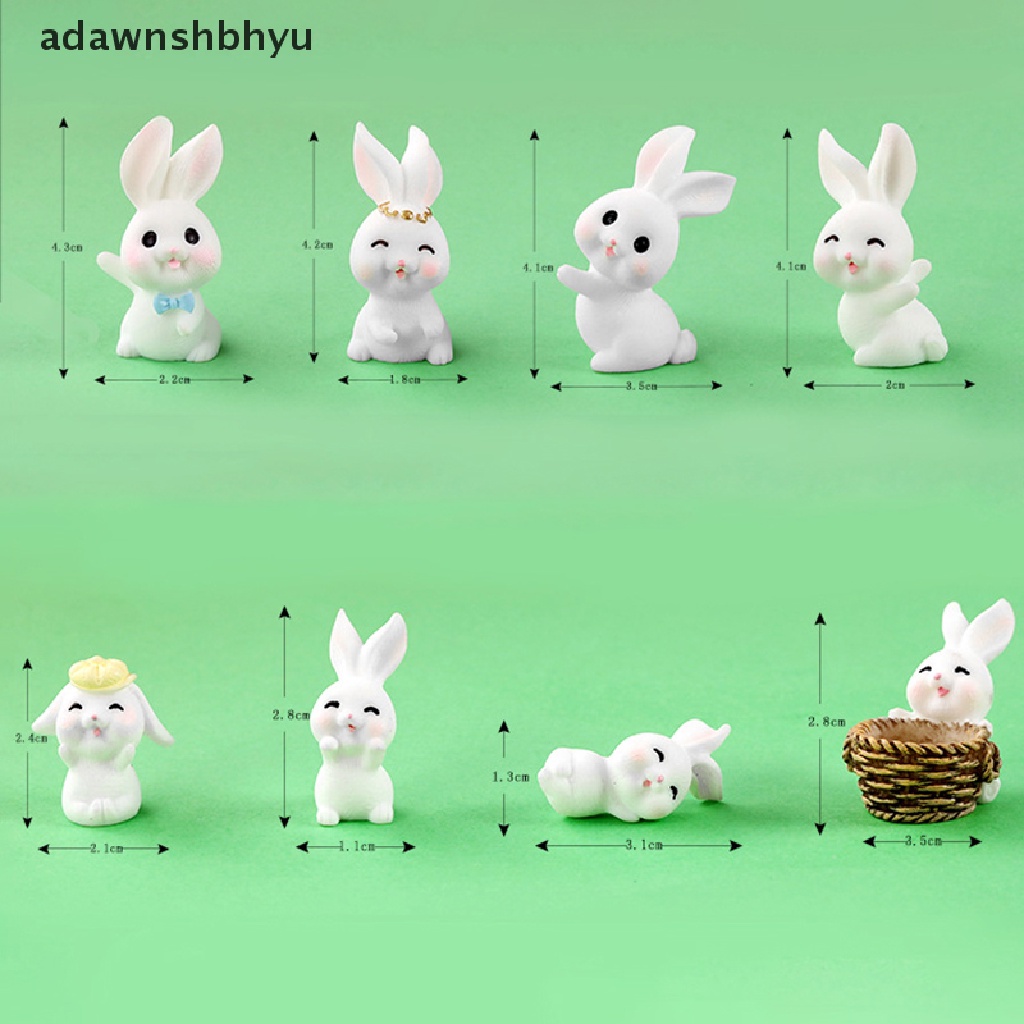 Adawnshbhyu Miniatur Tahun Baru Cina Kelinci Zodiak Lanskap Mikro Ornamen Rumah Boneka Hot ID