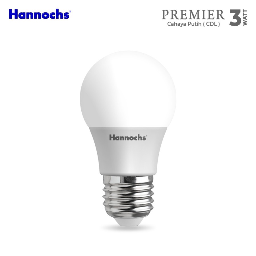 Hannochs Premier Lampu LED 3 Watt Cahaya Putih SNI Original