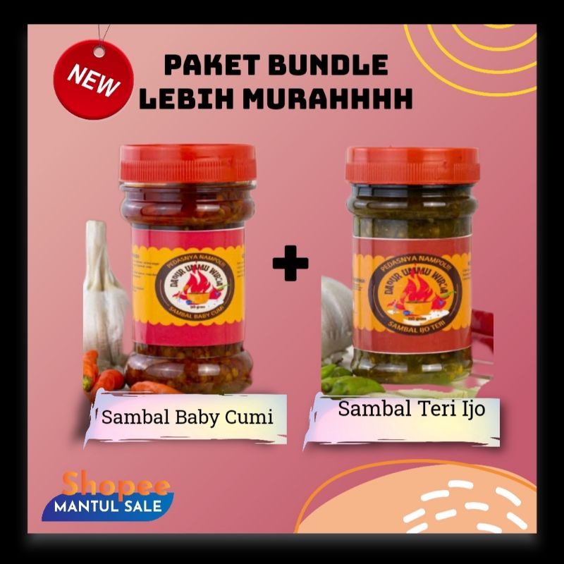 

Paket Bundle Lebih Murah Sambal Baby Cumi + Sambal Ijo Teri