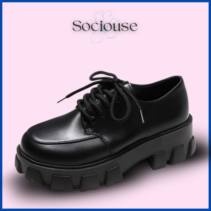Loaf Sepatu Docmart Oxford Import Premiun Wanita - Boots Wanita Korea