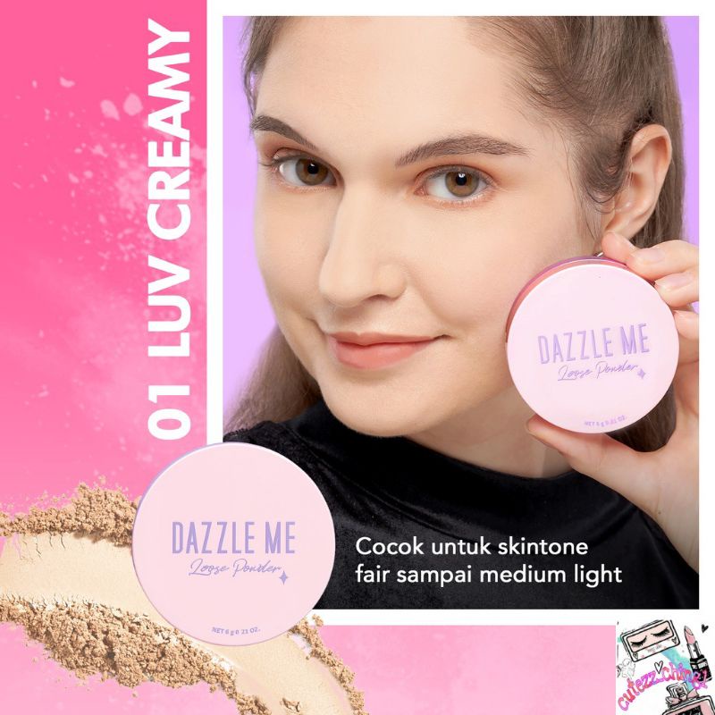☃️Cutezz_ching1☃️Dazzle Me Always Setting Loose Powder | Soft Smooth Long Lashting | Bedak Tabur