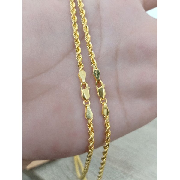 KALUNG TAMBANG ANAK PERAK 925 LAPIS MAS