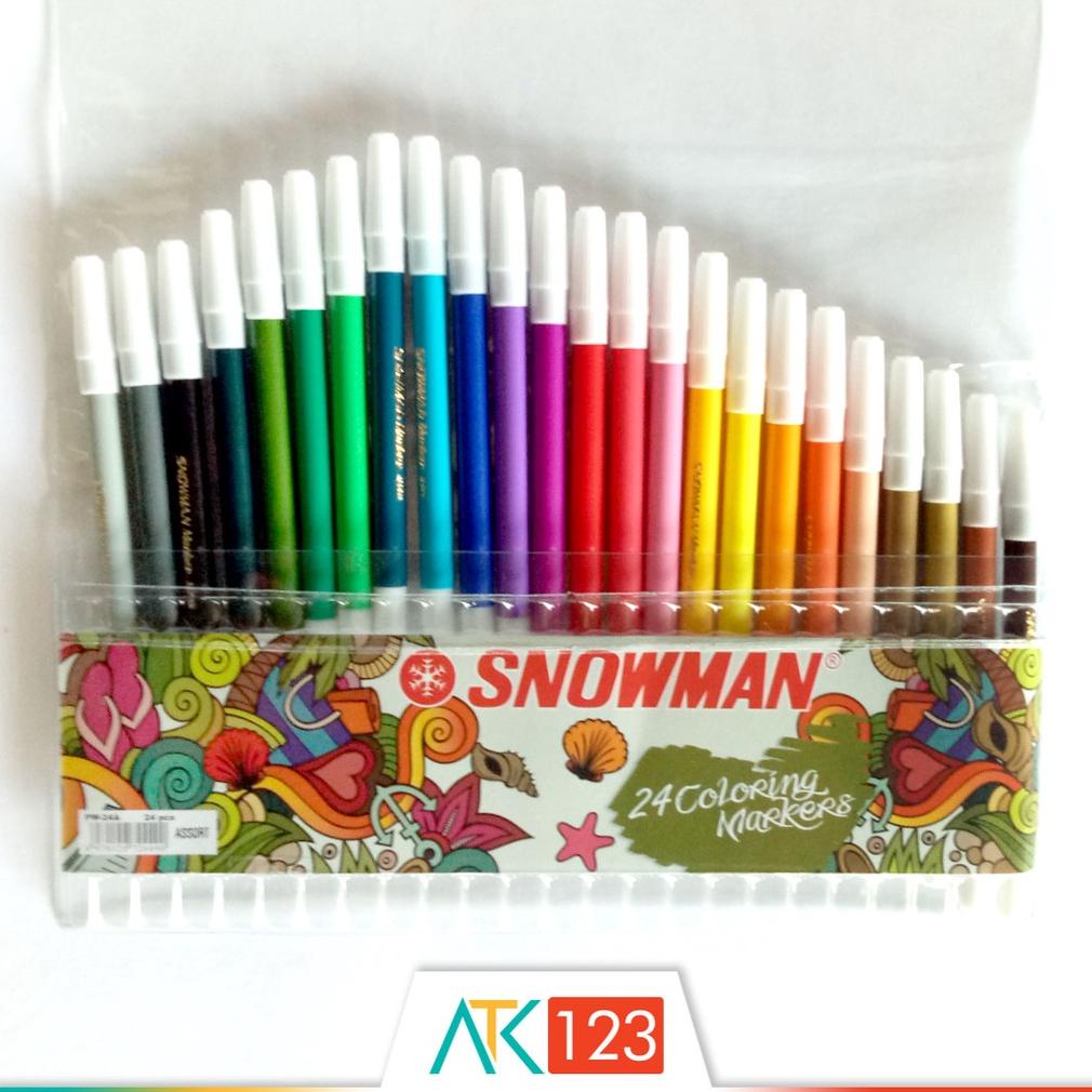 

BISA COD Spidol Warna Snowman 24 Colours PW-24A