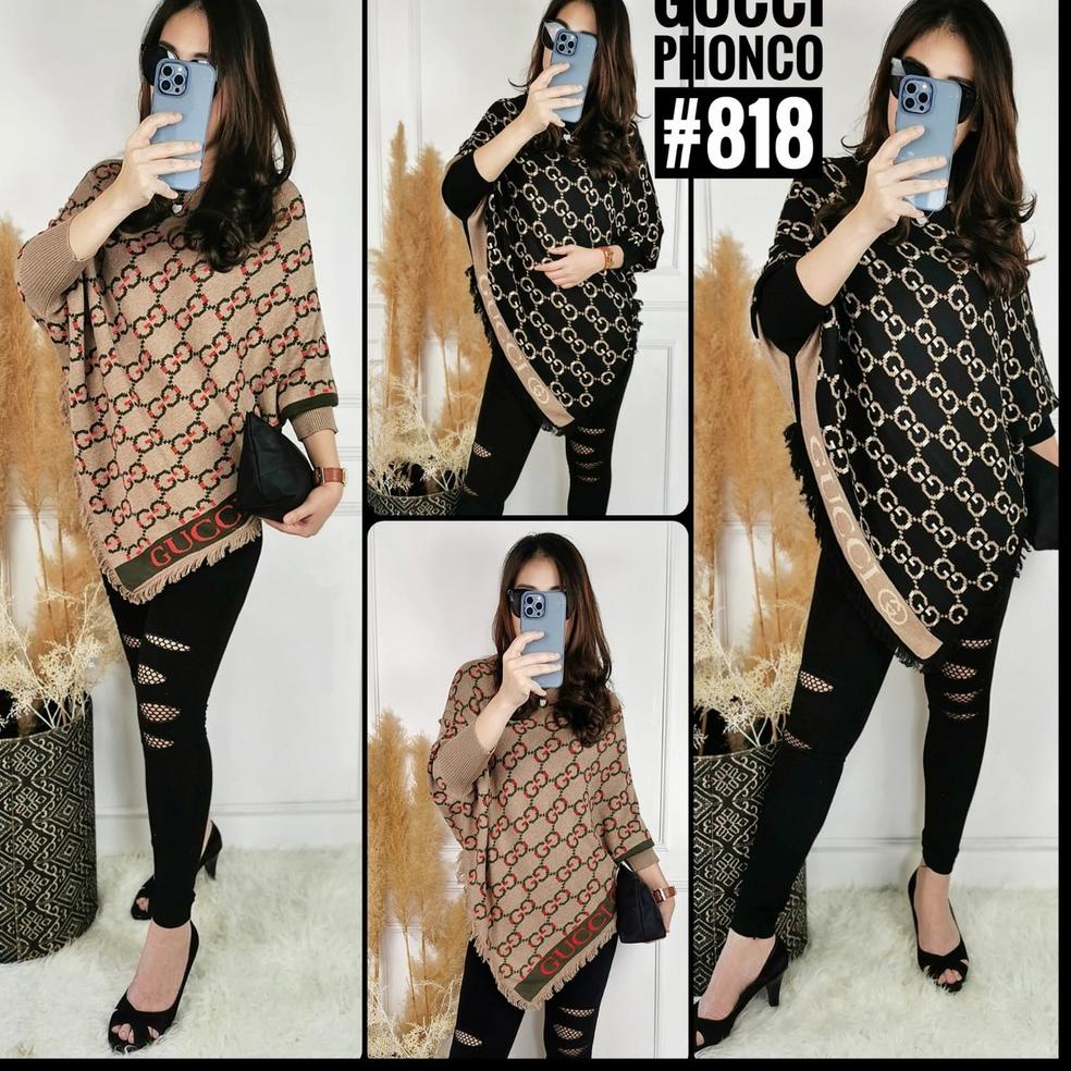 Atasan Rajut Ponco import Premium –GIB.10De22ᴸ