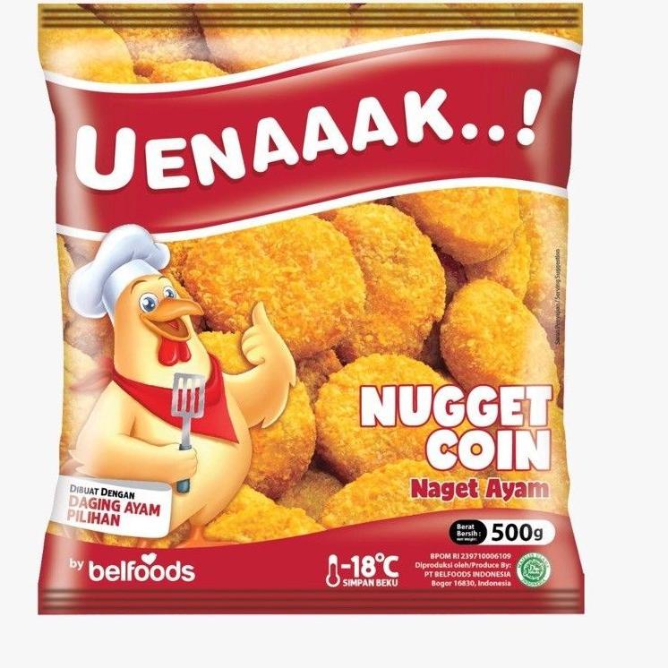 

Terlaku... Belfoods Uenaaak Nugget Coin Naget Ayam 500gr