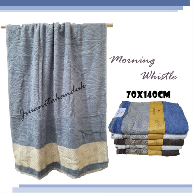 JH Handuk Morning Whistle 70x140 Motif Bahan Katun Bambu Termurah