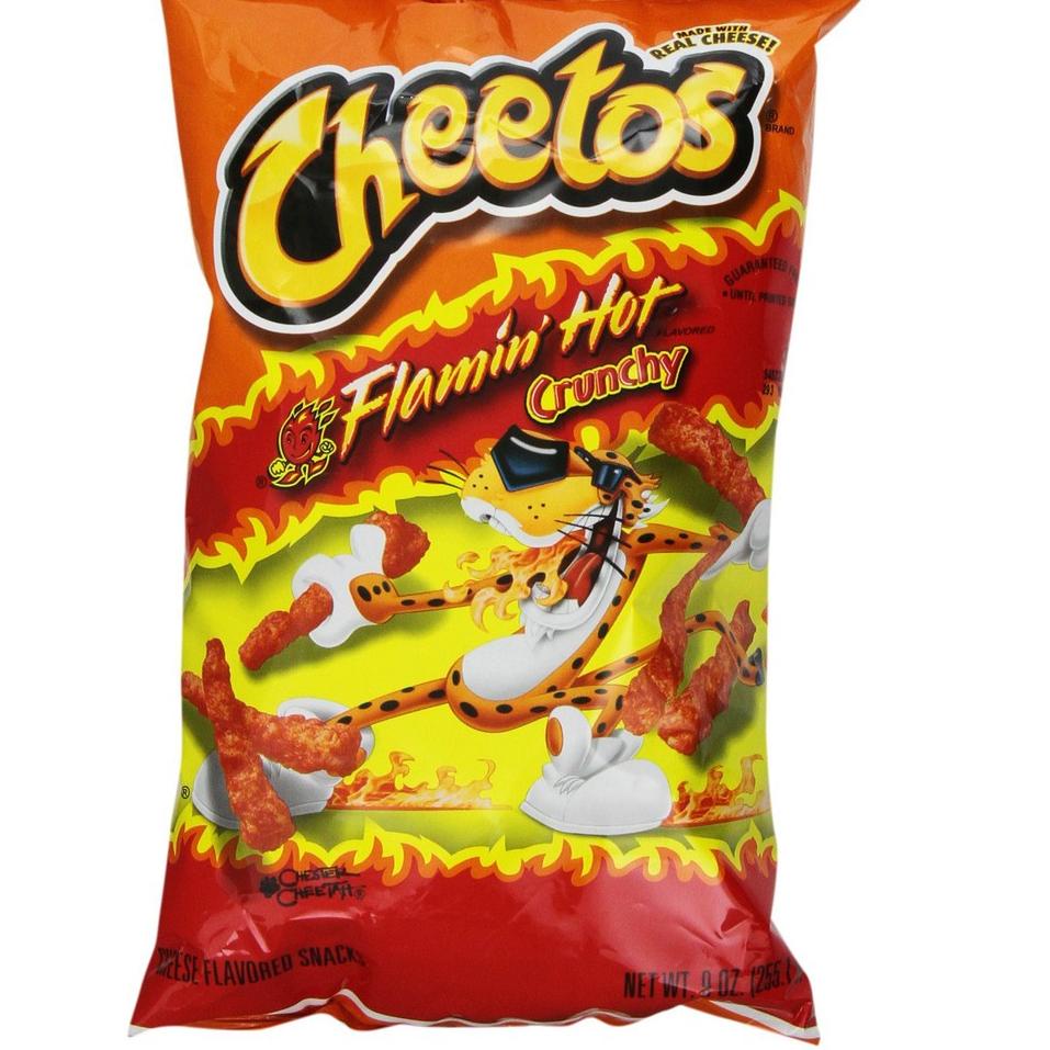 

{A-TH}✉☛ CHEETOS FLAMIN HOT CRUNCHY 227Gr USA amanah