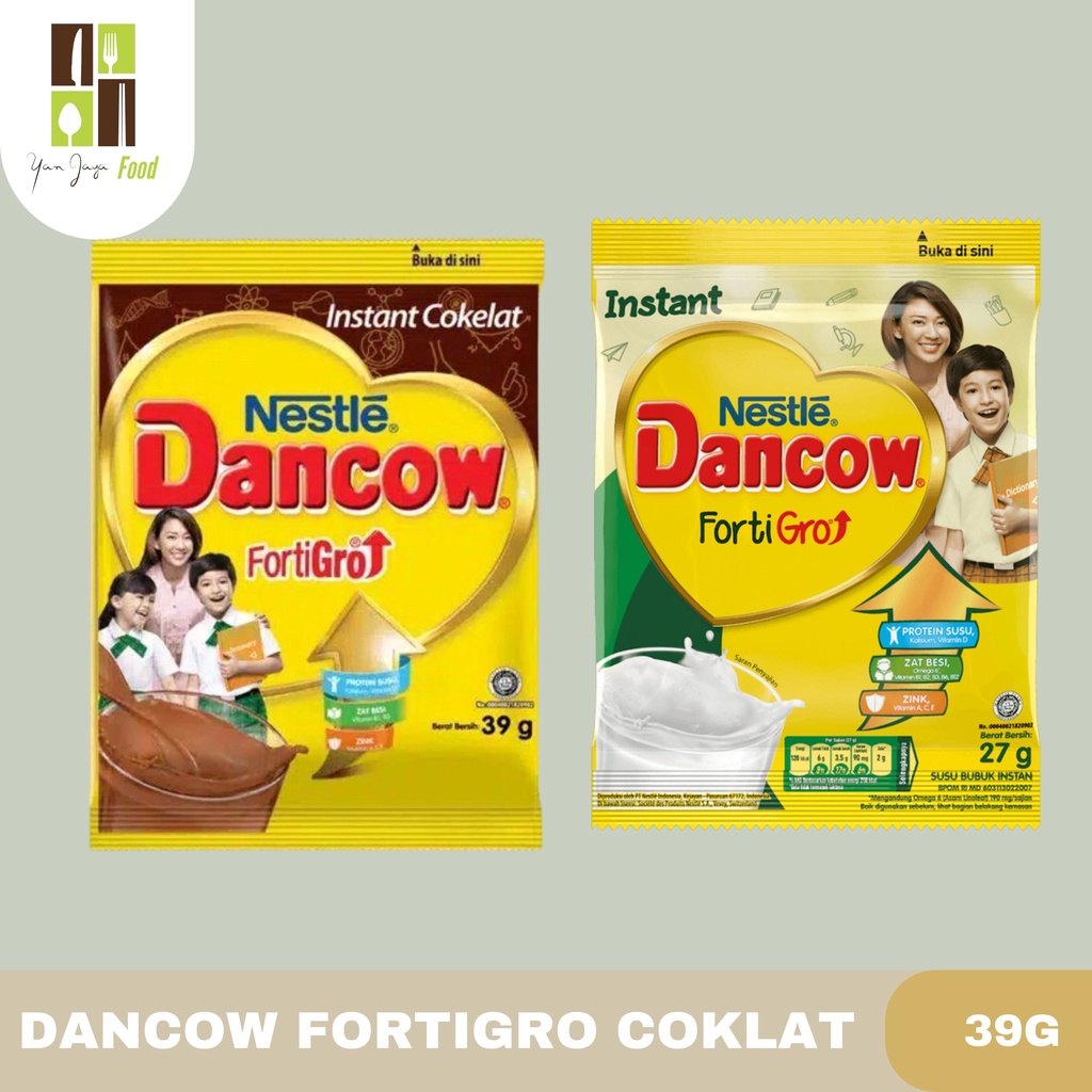 Dancow Fortigro Nestle Sachet [Instan/coklat] 10 Pcs