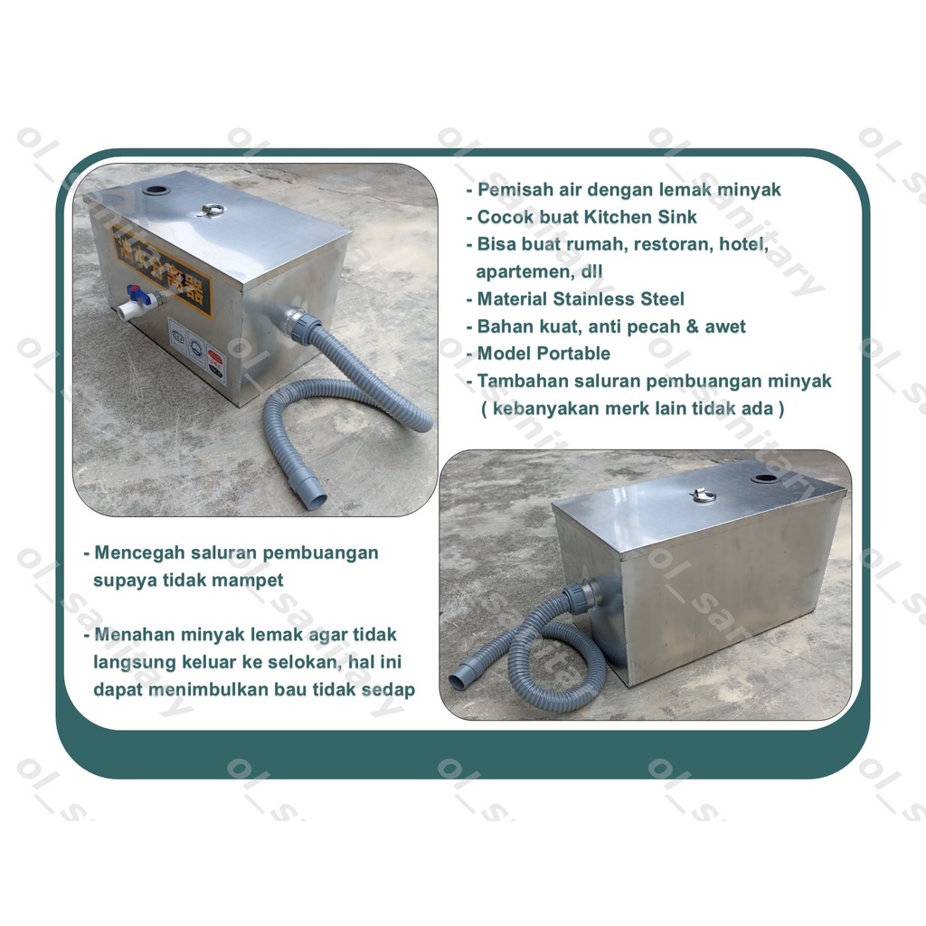 Jual Grease Trap Perangkap Lemak Minyak Penyaring Lemak Minyak | Shopee ...