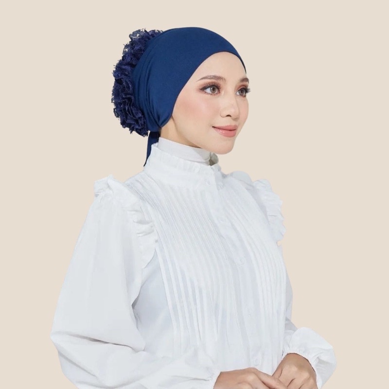 Inner Turki Ciput Turki Dalaman Turki Dalaman Hijab Inner Hijab Jersey Inner Bunga Ciput Renda Premium