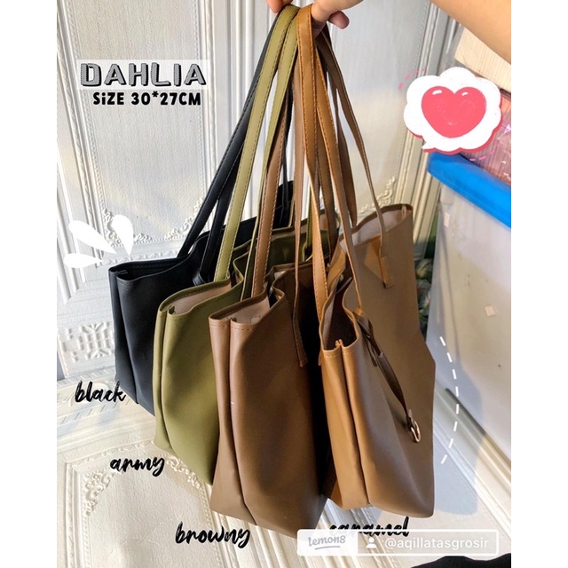 AQILLA BAGS / SHOPER DAHLIA / TOTEBAG / TAS NGAMPUS / TAS KULIAH / TAS KERJA