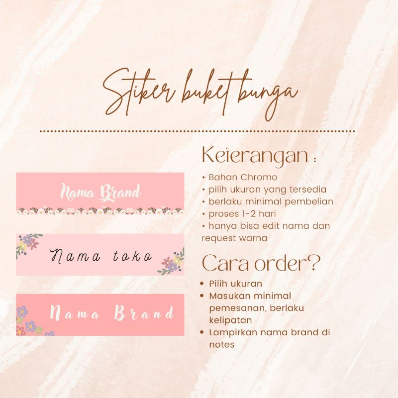 

stiker buket/stiker chromo/ bouqet