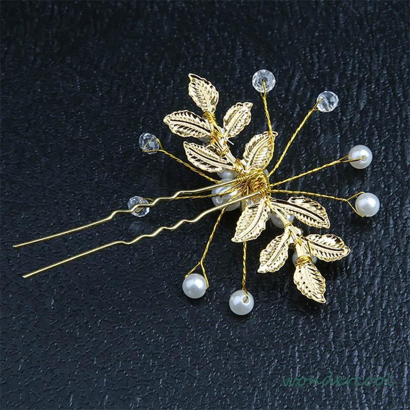 Anggun Hairpin - Tusuk Konde Aksesoris Sanggul Rambut Warna Silver &amp; Gold