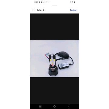 LAMPU UTAMA LED RTD M02K WIRELESS CONTROL SMARTPHONE SETEL 4 SISI MATA LED H6 H4 HS1