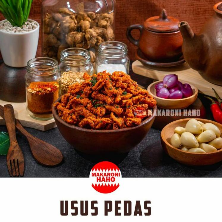 

ド keripik usus pedas daun jeruk kemasan asyik 500gram ホ