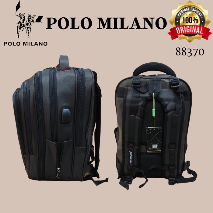 Terbaru Di 2022 Tas Ransel Pria Wanita Import Polo Milano 88370 Original