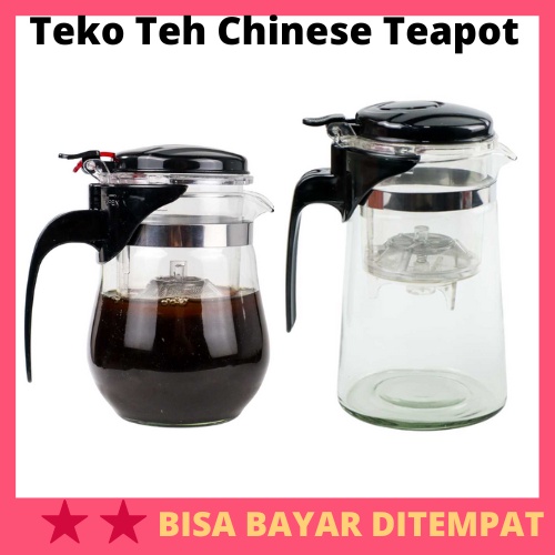 Teko Teh Chinese Teapot with Saringan Infuser / Teko Pitcher Teh Teapot Thai Tea Manis Herbal Poci T