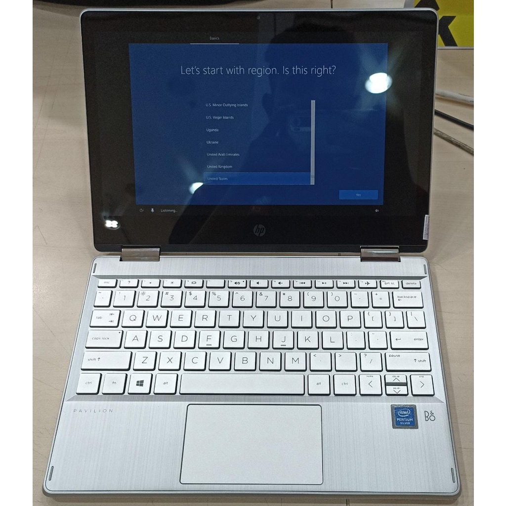 Laptop Murah Hp Pavilion X360 11 Intel Pentium Silver N5030 4GB 512GB HD Touchscreen Windows 10 Home Silver Terlaris