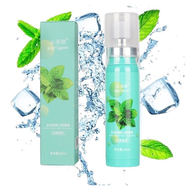 Qin Fei Yan Mouth Spray Penyegar Nafas Mulut Menghilangkan Bau Mulut Rasa Mint &amp; Rasa Persik / Penyemprot Mulut Penghilang Nafas Bau Mulut / Spray Penghilang Bau Mulut / Spray Penyegar Mulut Rasa Mint / Spray Penyegar Mulut Rasa Persik / Parfum Mulut