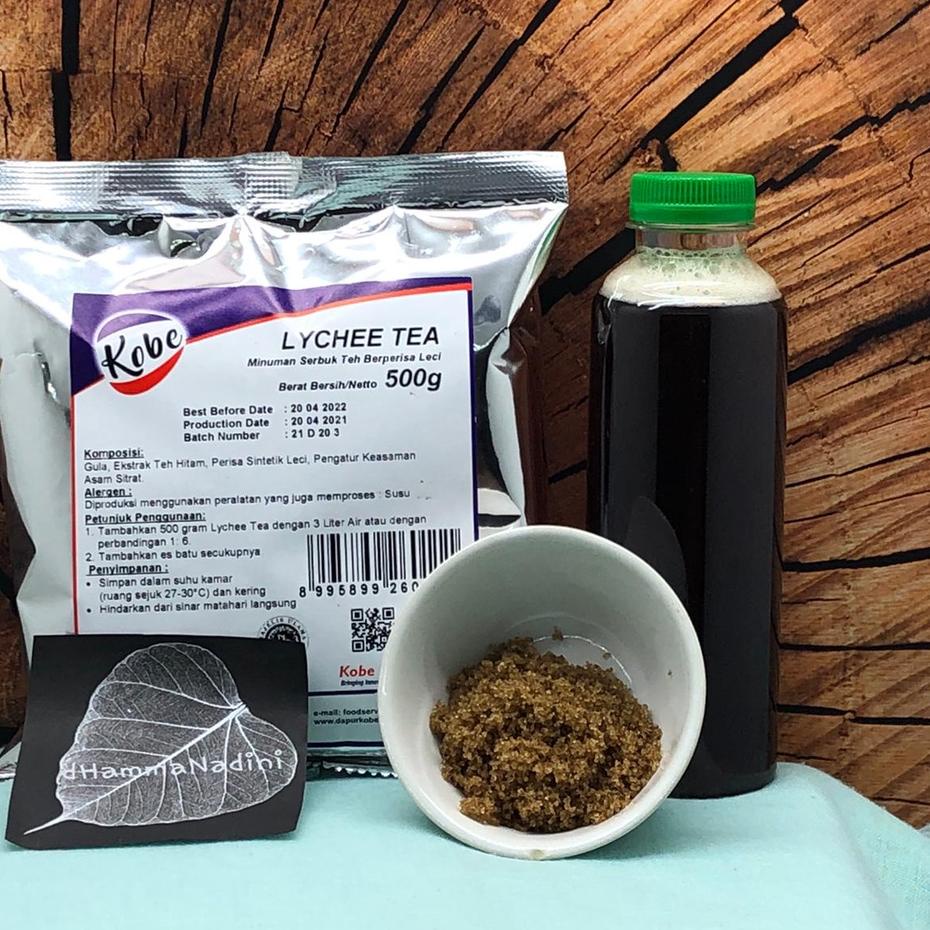 

[KODE E9JKN] Lychee Tea kobe 1/2 kg 500 gr / powder serbuk bubuk minuman teh leci