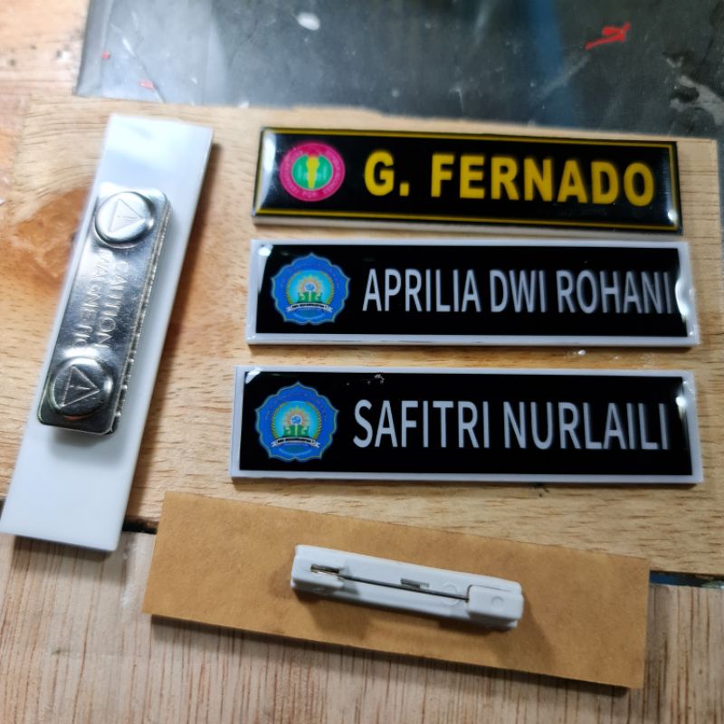 

Name Tag /Nama Dada / Peniti-Magnet Resin