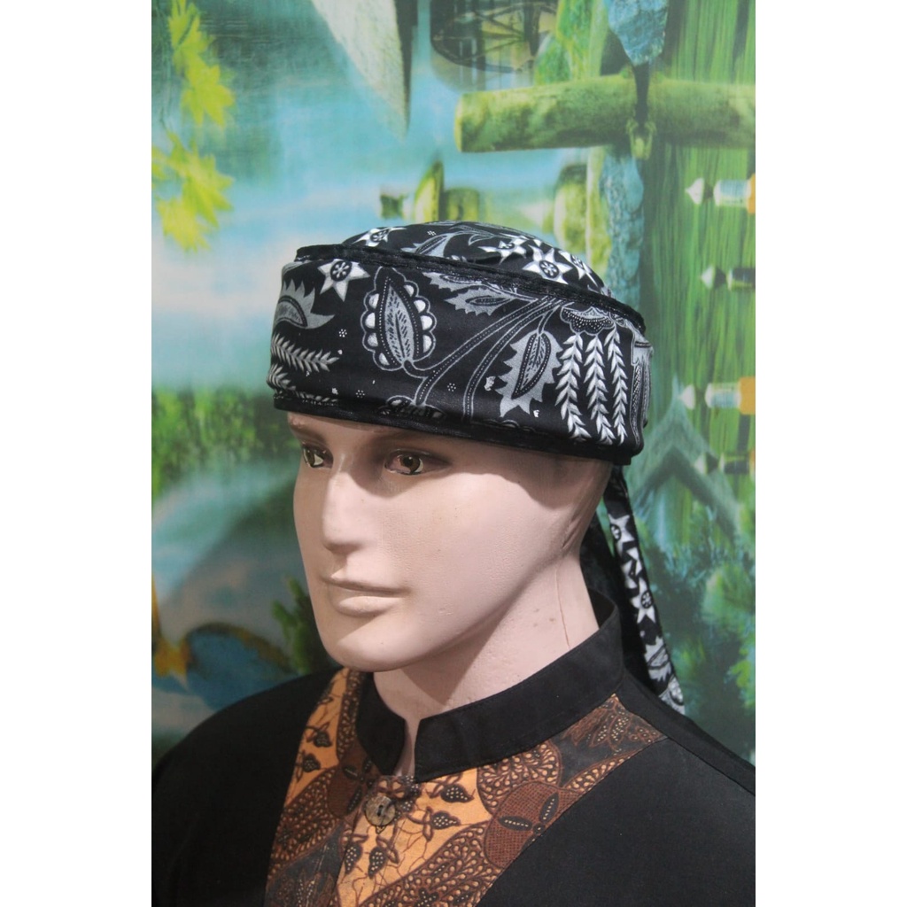 PECI KOPIAH BLANGKON IMAMAH BATIK KATUN UKURAN DEWASA DAN ANAK ANAK (MERAH)