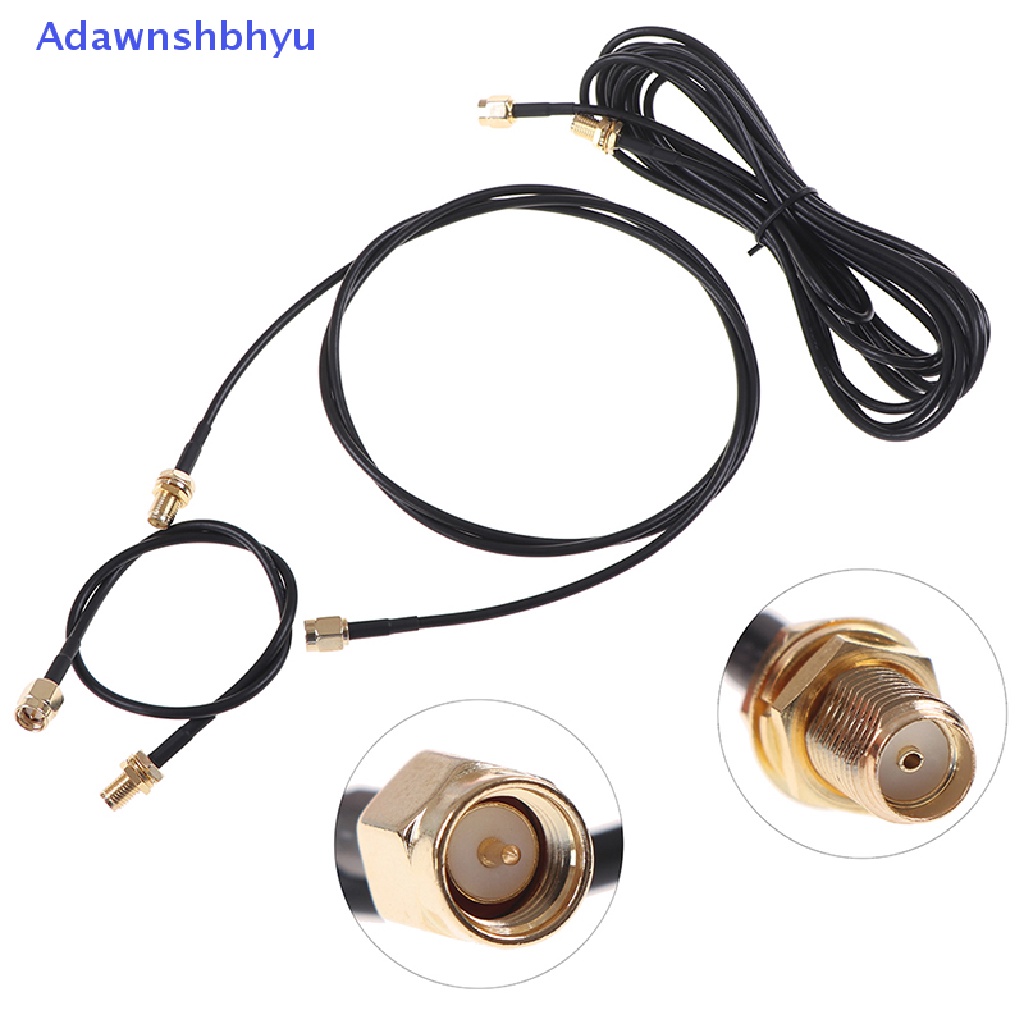 Adhyu 0.3-5M Kabel SMA Male to Female RG174 RF Connector Adapter Kabel Antena WIFI ID