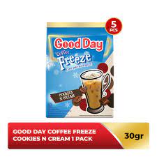 

GOOD DAY FREEZE COOKIES&CREAM 5X30GR/PACK