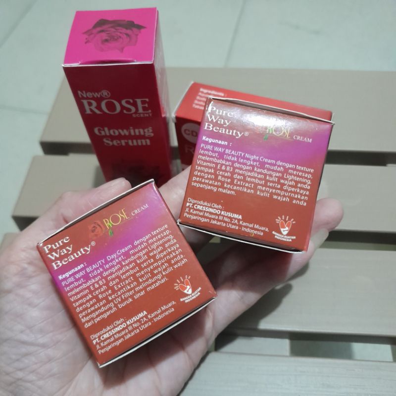 Cream ROSE Cream Wajah Kosmetik Skincare Make Up Makeup  Kecantikan